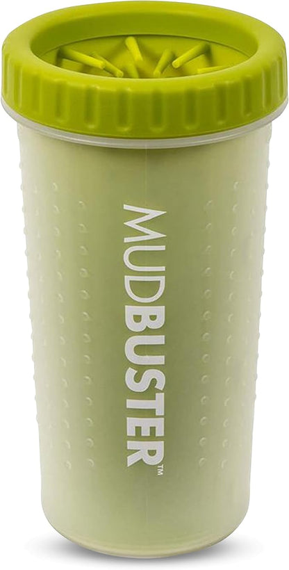 Dexas MudBuster Portable Dog Paw Cleaner, Green Large Paw Cleaning Solution for Premium Pet Supplies