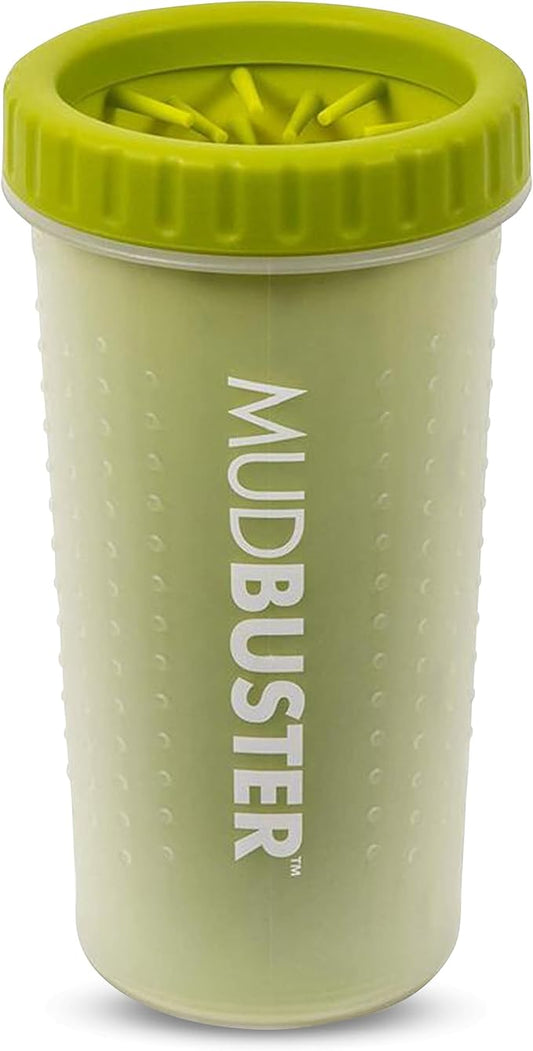 Dexas MudBuster Portable Dog Paw Cleaner, Green Large Paw Cleaning Solution for Premium Pet Supplies