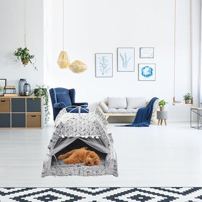 POPETPOP Small Kennel House Pet Tent Cat Nest Pet Bed Dog House Indoor Dog Kennel Indoor Pet Teepee Washable Dog Bed Cat Rest Tent Cat Tent Kitten Puppy House Dog Tent Decorate Cloth