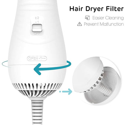 iPettie Pet Drying Hair Dryer, Compact, Lightweight, Portable, White
