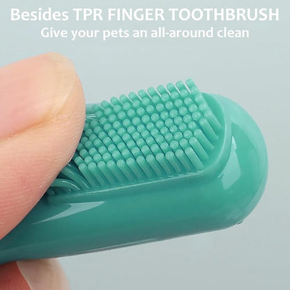 (6 Pcs) ELEGX Pet Grooming Bath Massage Brush with Soap and Shampoo Dispenser Soft Silicone Bristle for Long Short Haired Dogs Cats Shower
