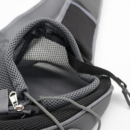 Pet Dog Sling Carrier, Breathable Mesh Portable Travel Safe Pet Sling Shoulder Bag Carrier with Adjustable Non-Slip Shoulder Strap for Small Dogs Cats Puppy (Small, Black)