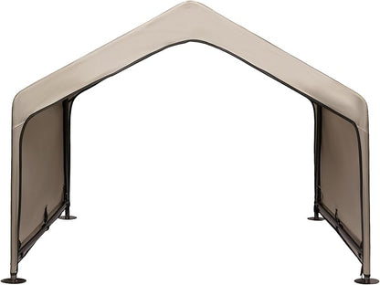 Dog Tent Outdoor, Extra Large Dog House Outside, Big Dog Shade Shelter Waterproof Weatherproof Doghouse Canopy with Ground Nails, Sun Rain Cover for Pet Cat Goat Livestock, 4'x 4'x 3.3', Tan