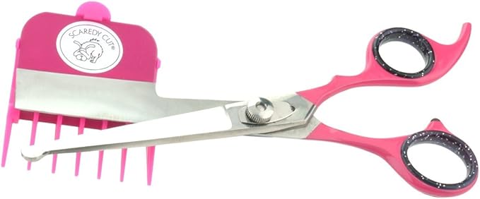 No Buzz Clipper + Sharpener by Scaredy Cut Silent Home Pet Grooming Kit, Pink, Right-Handed