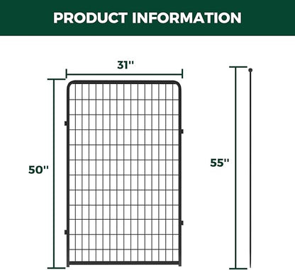 FXW Rollick Dog Playpen for Yard, RV Camping, 50 inch 2 Panels for Large Dogs│Patented
