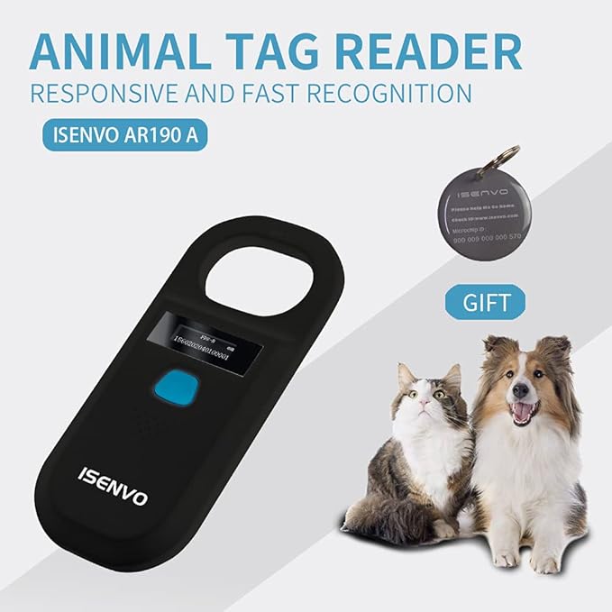 Svae 21% Pet Microchip Reader + Pet Microchip (1.4x8mm)
