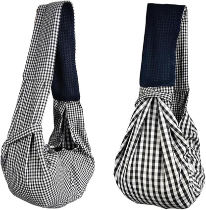 Dog Cat Sling Carrier Adjustable Strap Travel Hands Free Safe Bag Small Puppy Backpack for Outdoor Travel