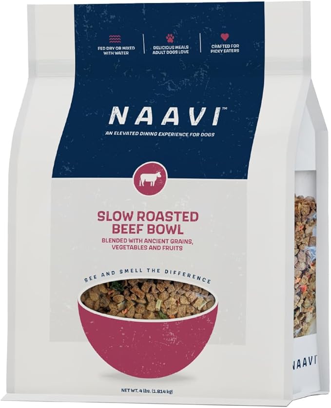 Slow Roasted Beef Bowl with Ancient Grains, Vegetables & Fruits, Premium Dog Food Topper for Adult Dogs - 4lb