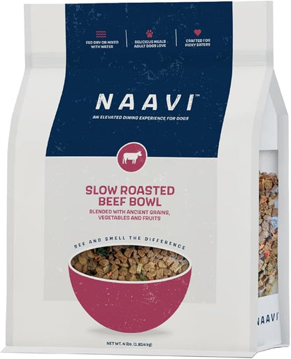 Slow Roasted Beef Bowl with Ancient Grains, Vegetables & Fruits, Premium Dog Food Topper for Adult Dogs - 4lb