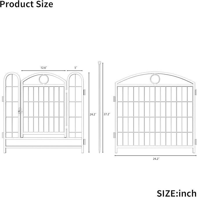 24" H Dog Crate Dog Playpen 8 Panels Furniture Heavy Duty Dog Fence Door with Side Openings,Foldable Pet Exercise Pen for Large Medium Small Dogs Indoor Outdoor,Blue