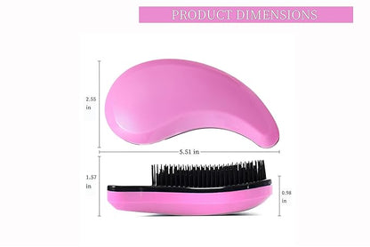 Puppy Brush for Small Dogs - Soft Dog Brush - Perfect Yorkie, Shih Tzu, Maltipoo & Maltese Grooming - Gentle Dog Hair Remover Brush for Easy Pet Hair Removal & Grooming at Home （Pink）