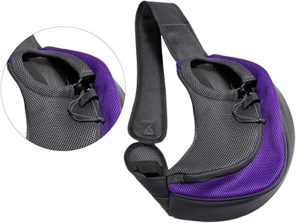 Mipcase Pet Carrier Shoulder Bag Shoulder Bag Pet Supplies Cross-Body Bag Pet Carriers Pet Carrying Bag Pet Bag Purple The Back Purse Pet