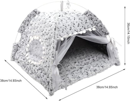 POPETPOP Small Kennel House Pet Tent Cat Nest Pet Bed Dog House Indoor Dog Kennel Indoor Pet Teepee Washable Dog Bed Cat Rest Tent Cat Tent Kitten Puppy House Dog Tent Decorate Cloth