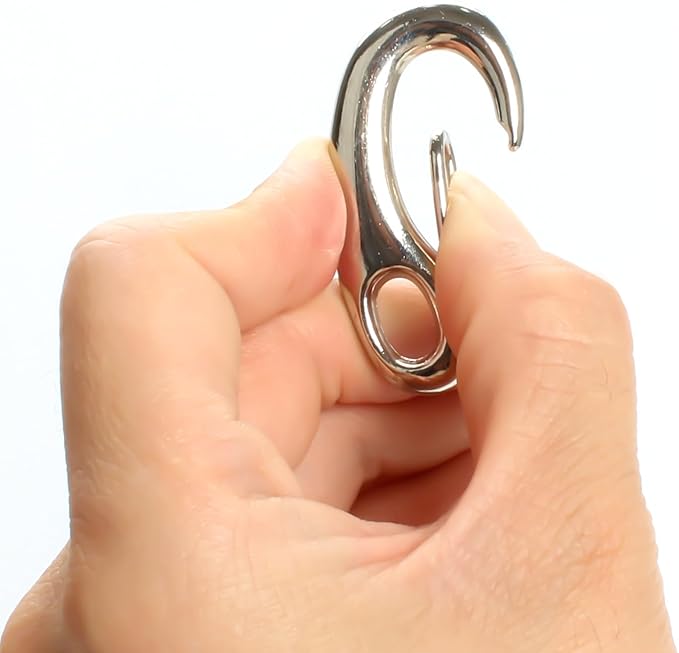 Leash Pet Tag Quick Clip, Spring Load Hook Combo Clip for Pet ID Tags
