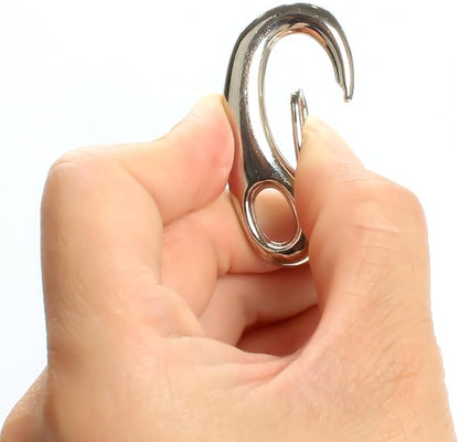 Leash Pet Tag Quick Clip, Spring Load Hook Combo Clip for Pet ID Tags