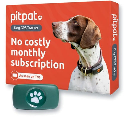 Dog GPS Tracker - No Subscription Fees - Suitable for All Dogs and Fits All Collars - Smart Activity Tracker, Satellite Tracking with Unlimited Range - 100% Waterproof Pet Tracker (Green)