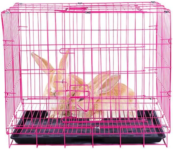 Large Dog Crate, Foldable Metal Wire Cage with Single Door, Portable, Easy to Install, Durable, Warm and Comfortable for Small to Medium Size Dogs