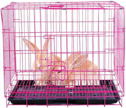 Large Dog Crate, Foldable Metal Wire Cage with Single Door, Portable, Easy to Install, Durable, Warm and Comfortable for Small to Medium Size Dogs