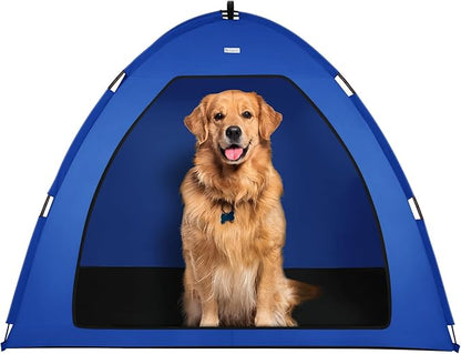 Cat Tent Outdoor House and Dog House Outdoor, Cat and Dog Waterproof Tent House, Outdoor Dog Bed Washable, Indoor/Outdoor Cave Nest Bed Small Dog Tent for Cat, Bunny (Navy Blue, Extra Large)
