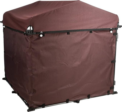 TRIXIE Dog Kennel Sunshade, All Weather Protection Side Panels, Fits 4x4x4.5-FT Kennel, Medium