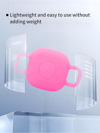 Case for Tile by Life360 Mate (2024) Bluetooth Tracker for Dog, Cat, Pets, Soft Silicone Protective Portable Scratch Shock Resistant，1 Luminous Pink+1 Luminous Blue.