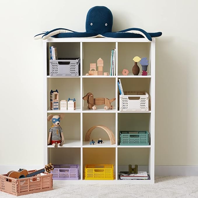 3 Sprouts Modern Folding Crate - Medium & Large Combo Pack - Green