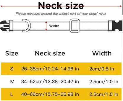 Reflective Dog Collar,Soft Neoprene Padded Breathable Nylon Pet Collar Adjustable