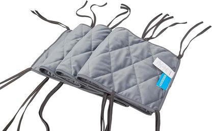 Gray Dog Crate Bumpers with Ties - Tail Protector, 42"X28"X10"