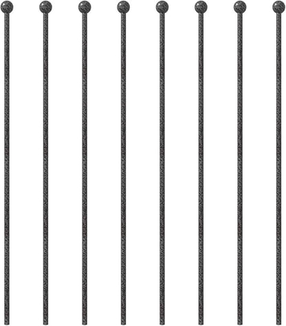 Dog Playpen Stakes - Dog Pens Accessories, for Indoor Outdoor RV Puppy Large Medium Puppy Dog Playpen (49 inch, Silver Black)