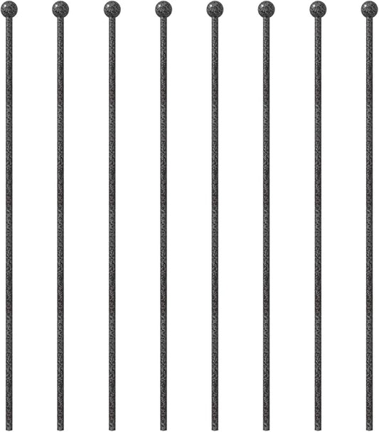 Dog Playpen Stakes - Dog Pens Accessories, for Indoor Outdoor RV Puppy Large Medium Puppy Dog Playpen (49 inch, Silver Black)