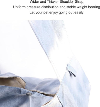 Dog and Cat Sling Carrier, Hands Reversible Pet Papoose Bag Soft Pouch and Tote Design Suitable for Puppy Small Dogs and Cats for Outdoor Travel