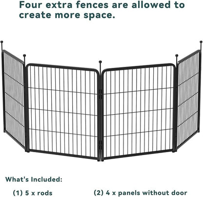 FXW Rollick Dog Playpen for Yard, RV Camping, 32 inch 4 Panels for Small and Medium Dogs│Patented