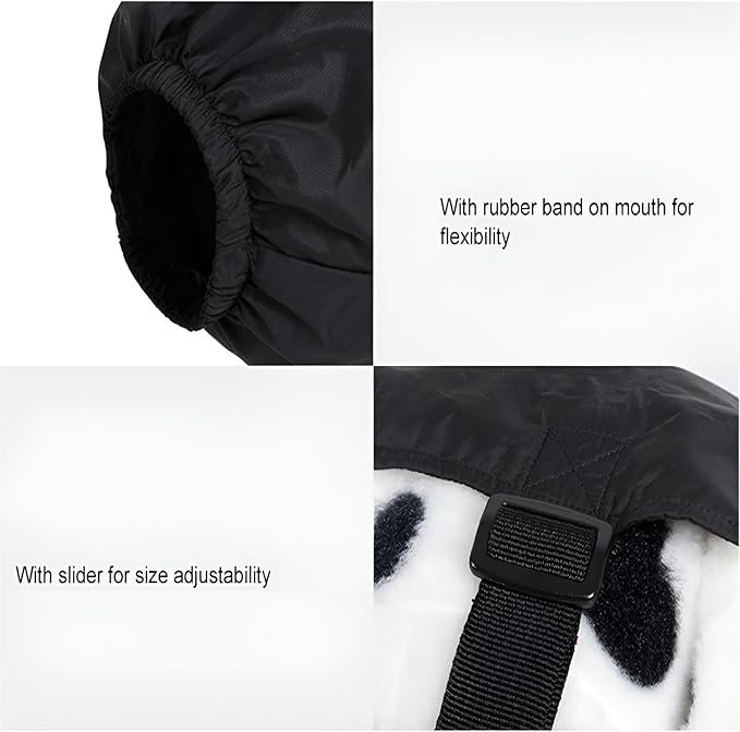 NACOCO Dog Calming Cap Eye Mask Nylon Shading Pet Anxiety Mask Muzzle for Grooming Anti Car Sickness (XL)