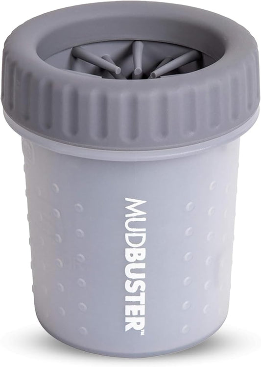 Dexas MudBuster Portable Dog Paw Cleaner, Premium Quality Small Light Gray Pet Accessory