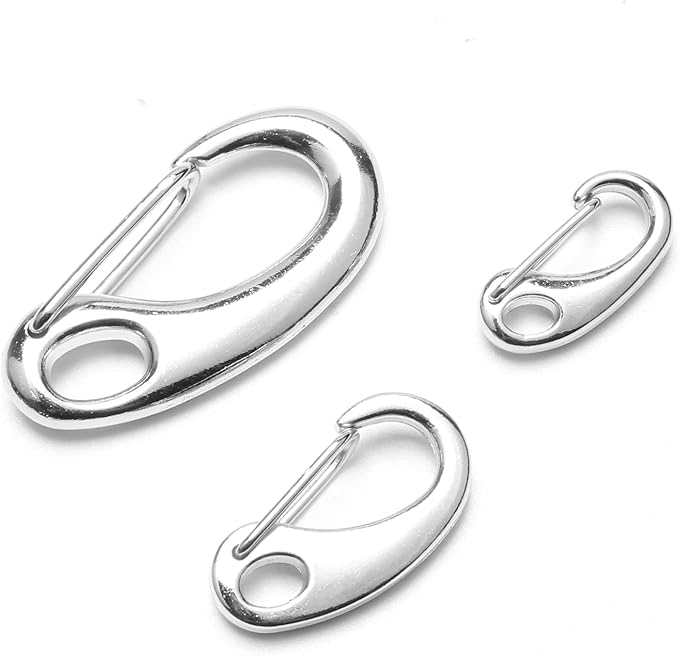 Leash Pet Tag Quick Clip, Spring Load Hook Combo Clip for Pet ID Tags