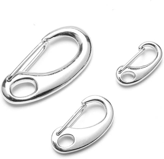 Leash Pet Tag Quick Clip, Spring Load Hook Combo Clip for Pet ID Tags