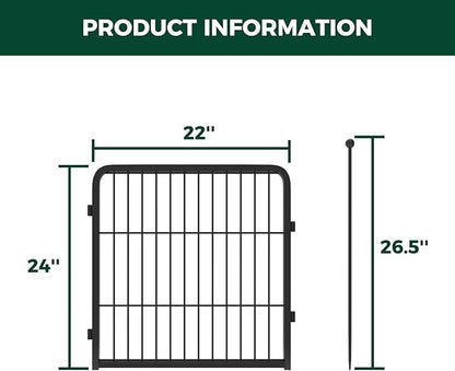 FXW Rollick Dog Playpen for Yard, RV Camping, 24 inch 2 Panels for Puppy and Small Dogs│Patented