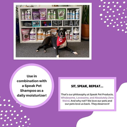 Natural Leave-in Conditioning Spray Refill with Pump, Calming Lavender Dog, 1 Gallon