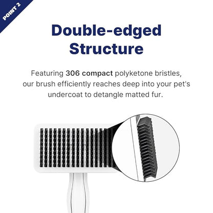 [PETHROOM] Slicker Brush for Gentle Grooming - Detangling Brush for Dogs and Cats with Coated Tips, Ideal for Goldendoodles, Long or Curly Coats, and Shedding Control