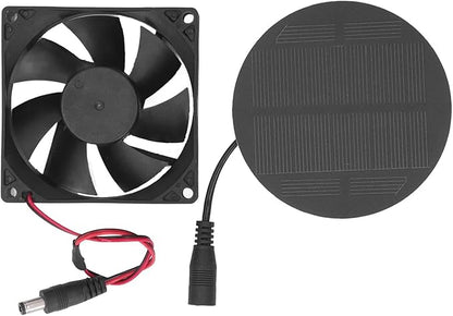 Marhynchus Big Dog House Dog House Solar Ventilation Fan, Dog Houses For Large Dogs Strong and Stable, Easy to Install, Monocrystalline Silicon Pet Cat Dog House Solar Fan