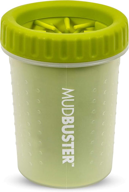 Dexas MudBuster Portable Dog Paw Cleaner, Medium, Green, PW710383