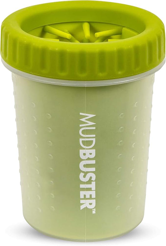 Dexas MudBuster Portable Dog Paw Cleaner, Medium, Green, PW710383