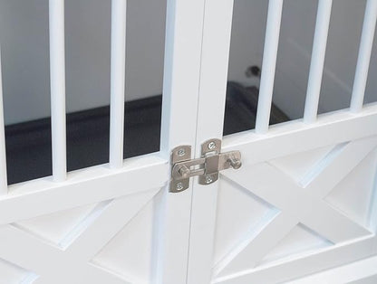 zoovilla Merry Products Triple Door Medium Dog Crate, Color White