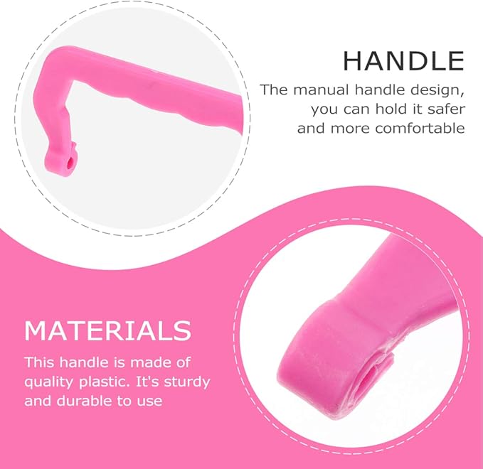 Zerodeko 10pcs Detachable Plastic Handles for Pet Cages Portable and Lightweight Cage Accessories for Easy Lifting and Transport of Pet Carriers