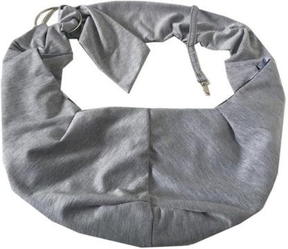Surblue Pet Sling Carrier Bag with Hands-Free Reversible Belts, Safe Comfortable Adjustable Crossbody Shoulder Outdoor Travel Pet Tote Suitable for Small Dog Cat Puppy up to 12 lb (Grey)