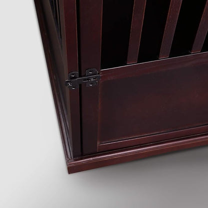 Casual Home Wooden Pet Crate, End Table, Medium, New Espresso