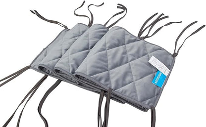 Gray Dog Crate Bumpers with Ties - Tail Protector, 36"X24"X10"