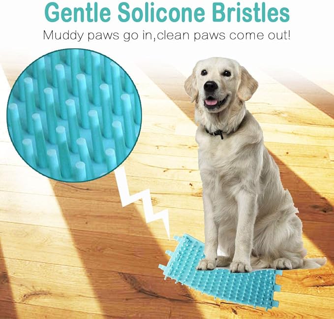 Portable Silicone Paw Washer for Large/Petite Dogs - Easy to Use & Clean, Nice Packing
