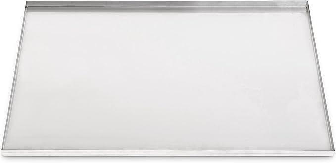 41.25" x 26.75" Metal Replacement Dog Crate Pan Chew Proof Crack Proof Pet Kennel Tray Central Dog Training Crate Pan Pet Supplies, Galvanized, 1" H