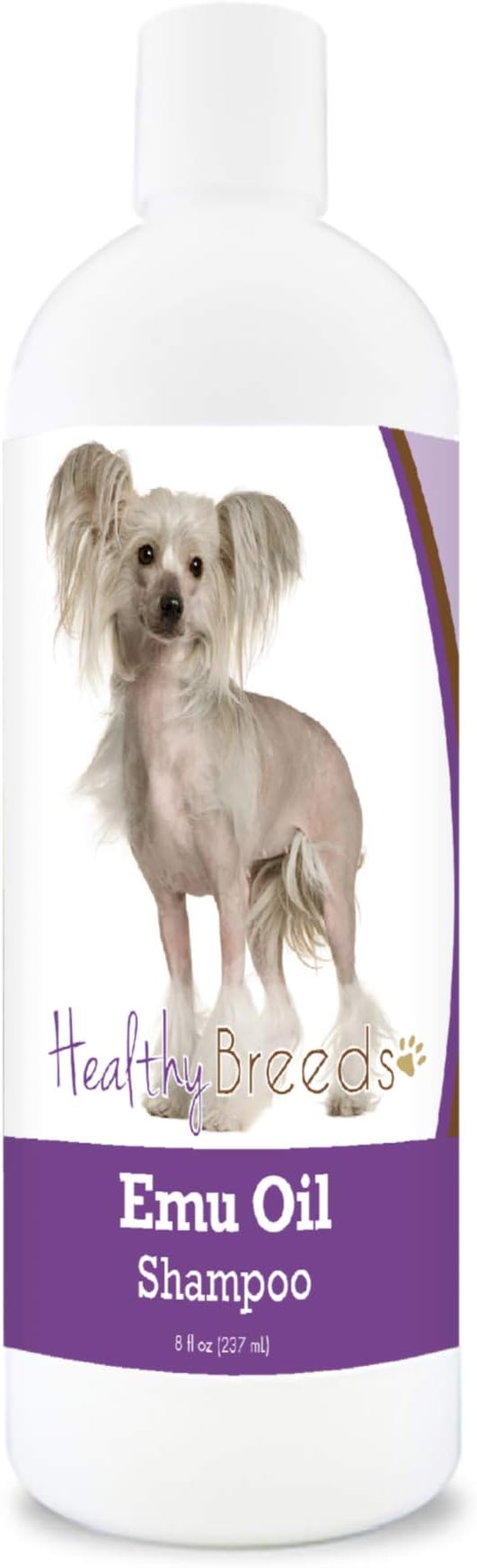 Healthy Breeds Chinese Crested Emu Oil Shampoo - Gentle Cleanser That Provides Soothing Relief of Inflammation While Restoring Moisture Balance - Fruity Scent - 8 oz